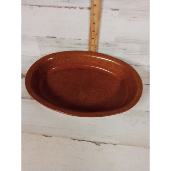 Caduceus Brown/Tan Bowl Platter‎  Great For Fruit Or Bread - Picture 15 of 16